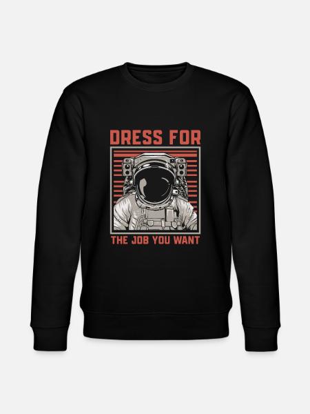 Astronaut Raumfahrt Geschenk - Stanley/Stella Unisex Bio-Sweatshirt CHANGER  - Schwarz