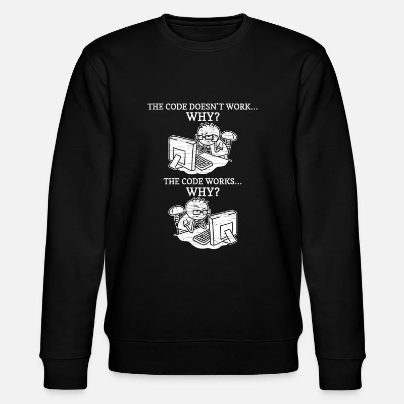 Programmierer Coder Informatiker - Stanley/Stella Unisex Bio-Sweatshirt CHANGER  - Schwarz