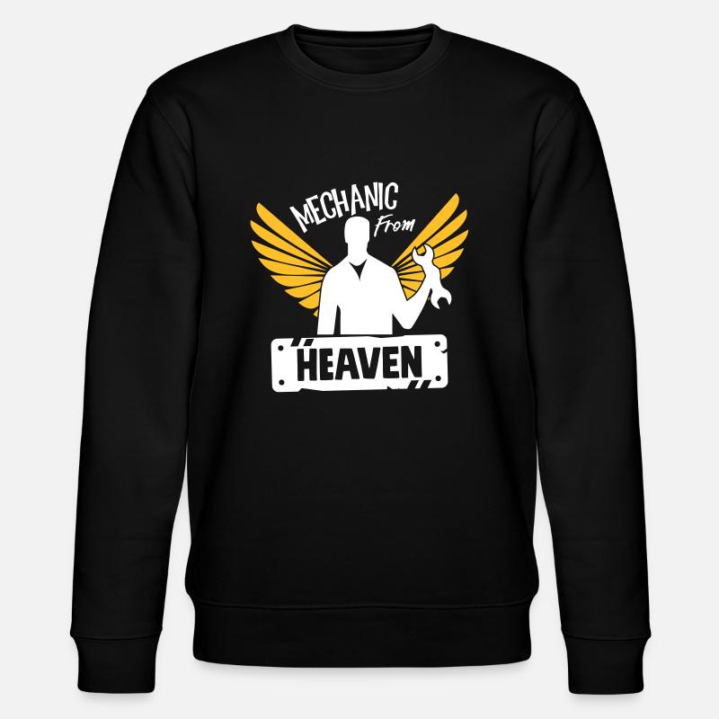 Mechanic From Heaven - Stanley/Stella Unisex Bio-Sweatshirt CHANGER  - Schwarz