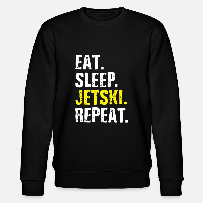 Jetski Geschenkidee - Stanley/Stella Unisex Bio-Sweatshirt CHANGER - Schwarz