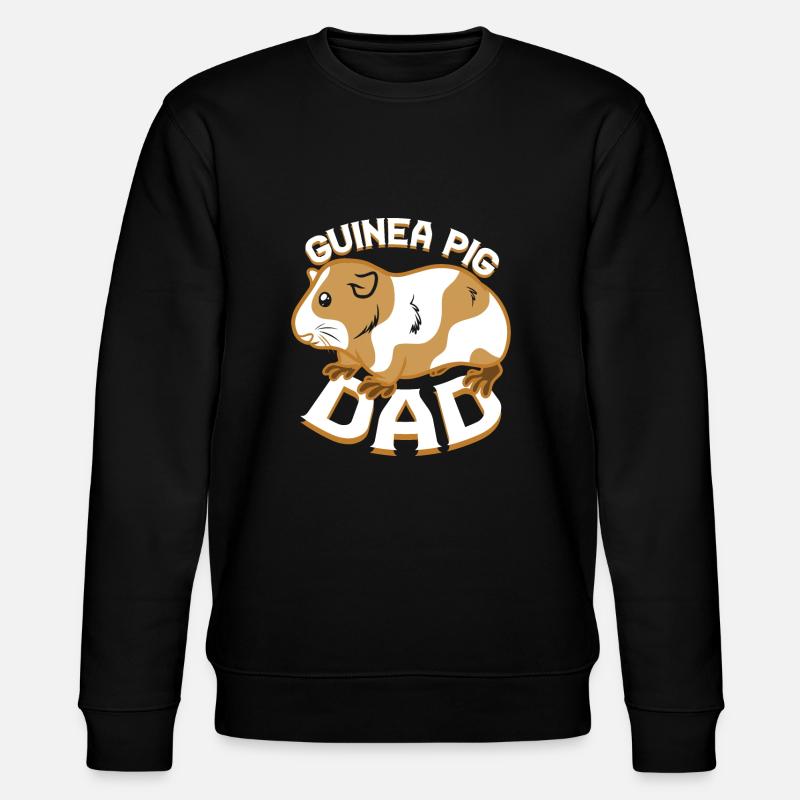 Meerschweinchen Papa - Stanley/Stella Unisex Bio-Sweatshirt CHANGER - Schwarz