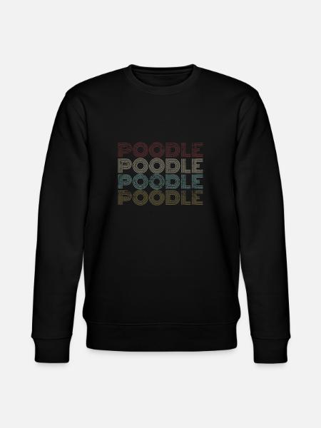 Retro Poodle Lover poodle - Stanley/Stella CHANGER Unisex Organic Sweatshirt - black