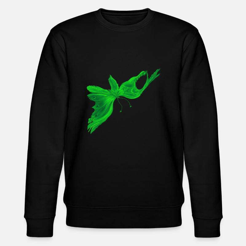 GreenLightButterfly Fantasy - Stanley/Stella Unisex Bio-Sweatshirt CHANGER  - Schwarz