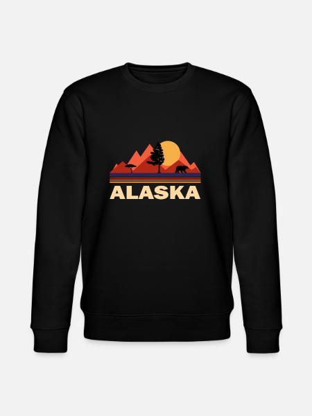 alaska nature mountains - Stanley/Stella CHANGER Unisex Organic Sweatshirt - black