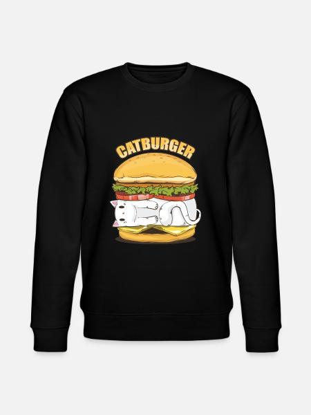 Cats Burger Catburger - Stanley/Stella CHANGER Unisex Organic Sweatshirt - black