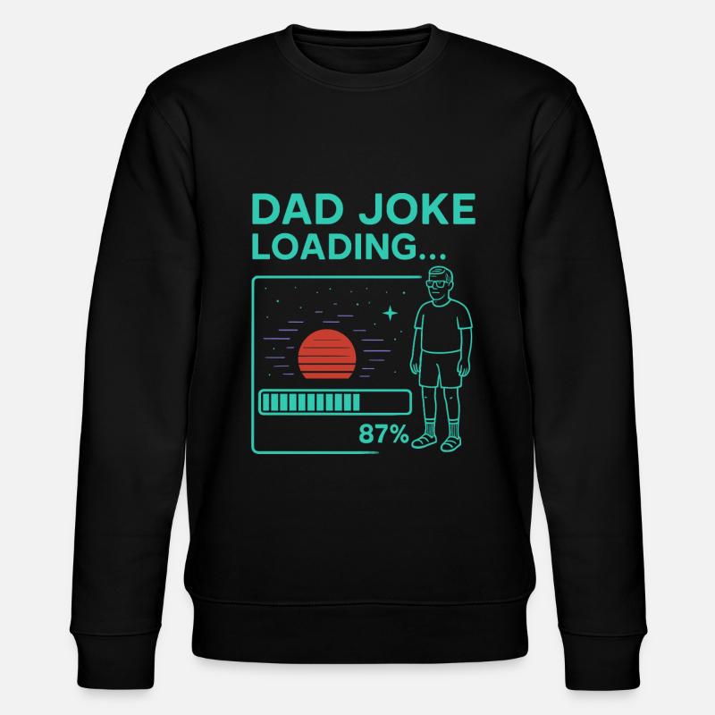 Dad Joke Loading - Stanley/Stella Unisex Bio-Sweatshirt CHANGER  - Schwarz