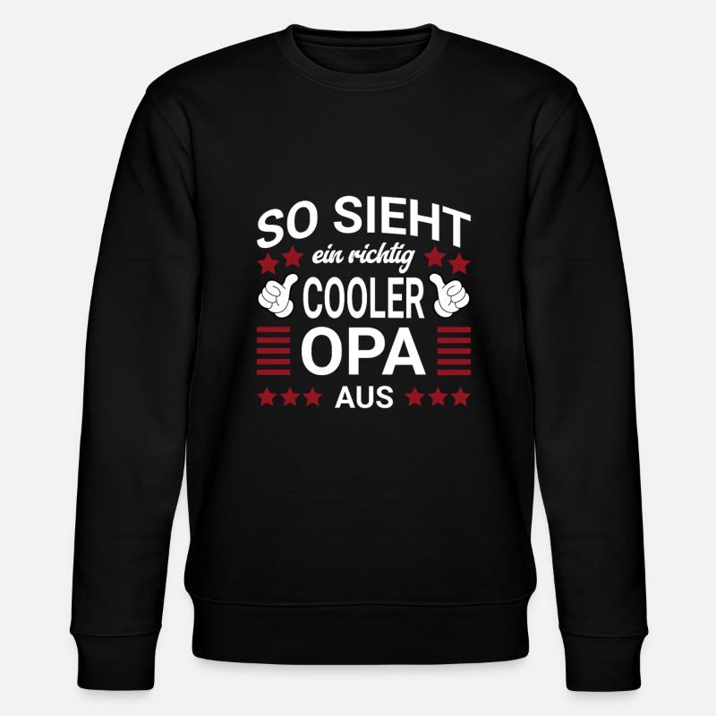 Cooler Opa Style - Stanley/Stella Unisex Bio-Sweatshirt CHANGER  - Schwarz