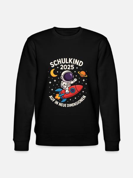 Écolier 2025 Astronaute Fusée - Sweat bio CHANGER Stanley/Stella Unisexe - noir