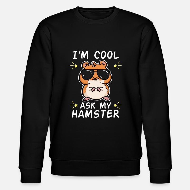 Cool Hamster - Stanley/Stella Unisex Bio-Sweatshirt CHANGER  - Schwarz