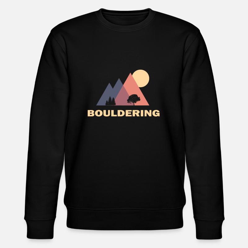 bouldering - Stanley/Stella Unisex Bio-Sweatshirt CHANGER  - Schwarz