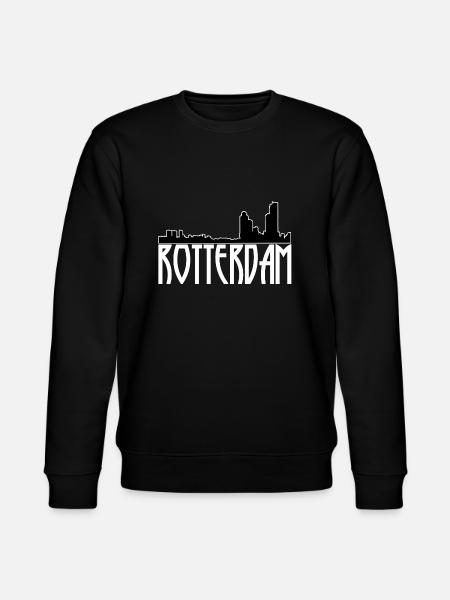 Rotterdam skyline - Stanley/Stella CHANGER Unisex Organic Sweatshirt - black