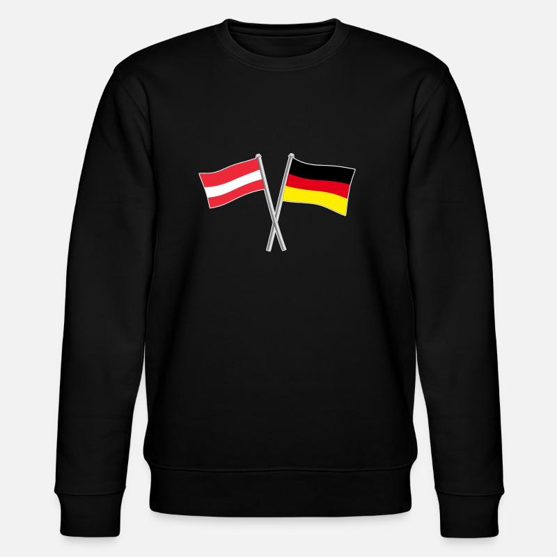 Deutschland Österreich Geschenk - Stanley/Stella Unisex Bio-Sweatshirt CHANGER  - Schwarz