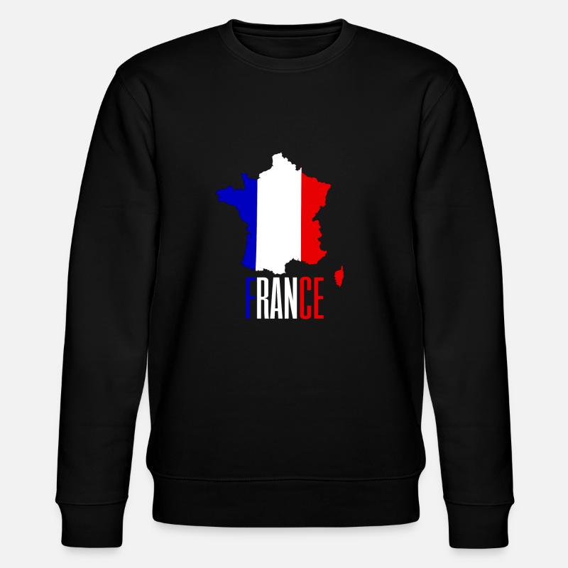 Frankreich - France Geschenk - Stanley/Stella Unisex Bio-Sweatshirt CHANGER  - Schwarz