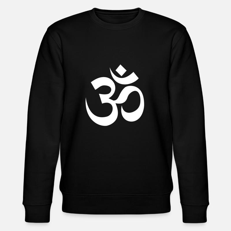 Om Ohm Zeichen Buddah Buddha - Stanley/Stella Unisex Bio-Sweatshirt CHANGER  - Schwarz