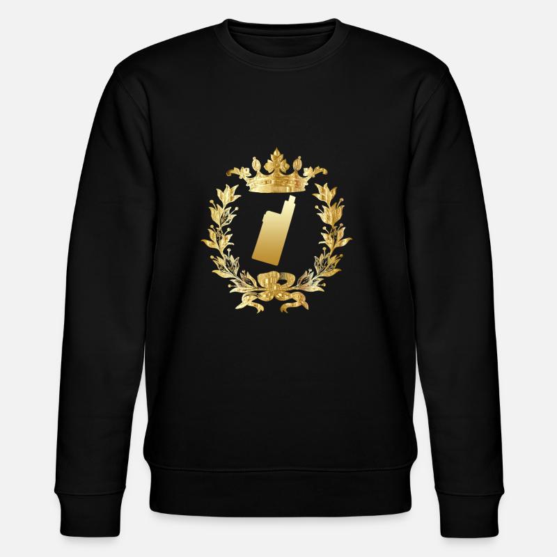 E-cigarette vape ecig steamer gift - Stanley/Stella CHANGER Unisex Organic Sweatshirt - black