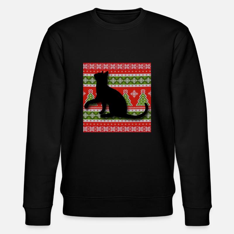 Chats de Noël Chats Chats - Sweat bio CHANGER Stanley/Stella Unisexe - noir