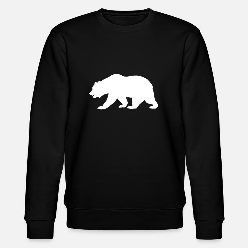 Ours silhouette - Sweat bio CHANGER Stanley/Stella Unisexe - noir