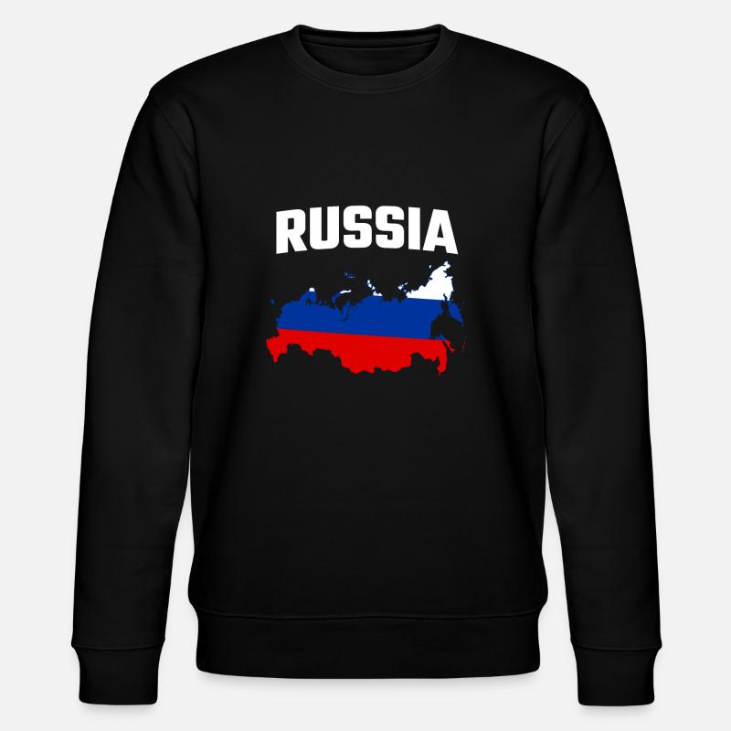 RUSSIA - Stanley/Stella Unisex Bio-Sweatshirt CHANGER  - Schwarz