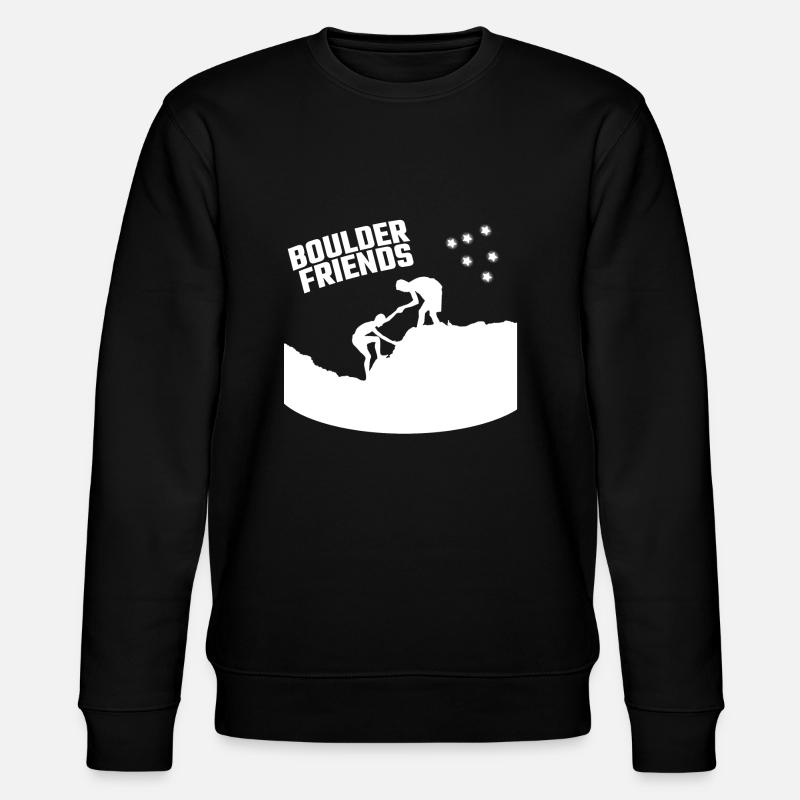 Geschenk Kletterer Freunde Klettern Bouldern - Stanley/Stella Unisex Bio-Sweatshirt CHANGER - Schwarz