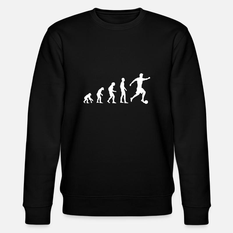 Football evolution - Stanley/Stella CHANGER Unisex Organic Sweatshirt - black