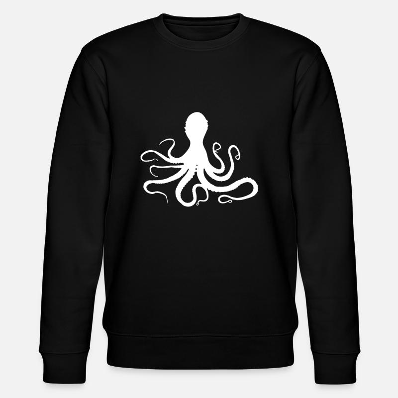 octopus - Stanley/Stella CHANGER Unisex Organic Sweatshirt - black