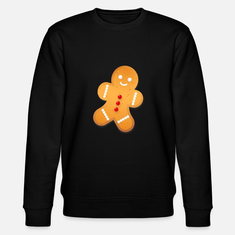 Lebkuchen Weihnachten - Stanley/Stella Unisex Bio-Sweatshirt CHANGER  - Schwarz