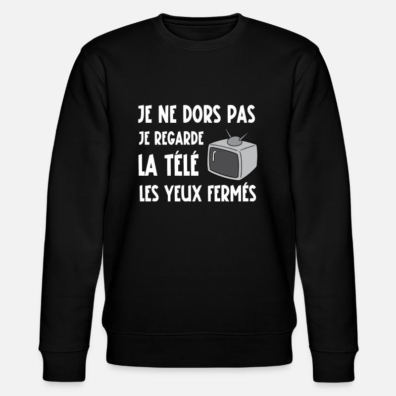 je ne dors pas - Sweat bio CHANGER Stanley/Stella Unisexe - noir