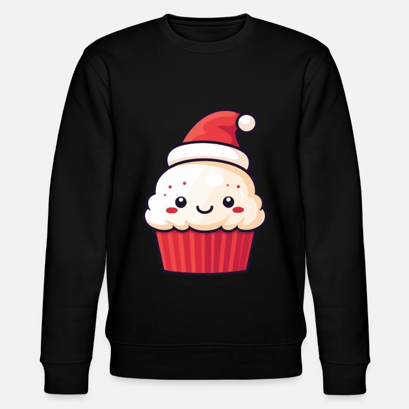 Cupcake Cake Baking Christmas - Stanley/Stella CHANGER Unisex Organic Sweatshirt - black