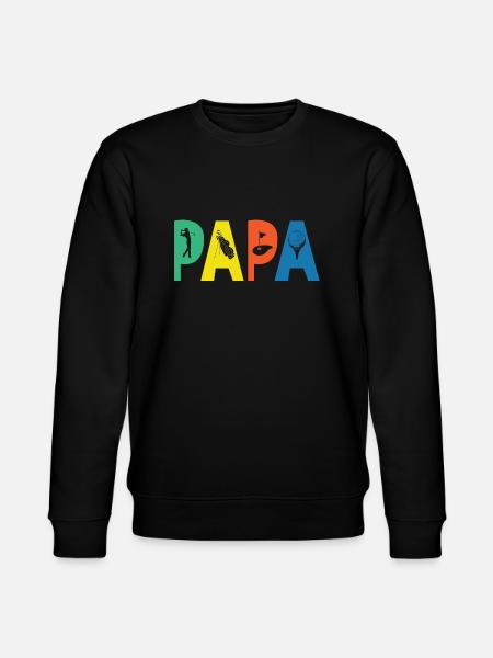 Papa golf humour sport golfeur famille - Sweat bio CHANGER Stanley/Stella Unisexe - noir