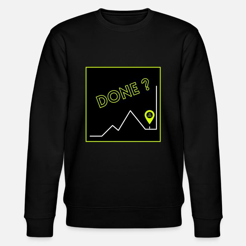Hiking - Done? - Stanley/Stella Unisex Bio-Sweatshirt CHANGER  - Schwarz
