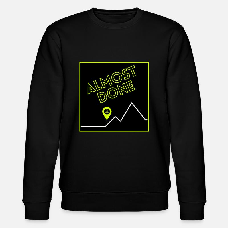 Hiking - Almost done - Stanley/Stella Unisex Bio-Sweatshirt CHANGER  - Schwarz