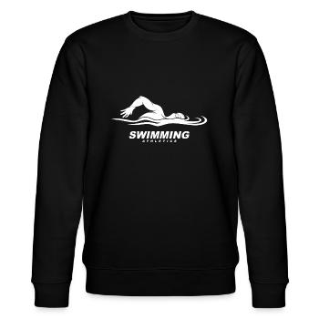 schwimmen - Stanley/Stella Unisex Bio-Sweatshirt CHANGER  - Schwarz - Vorne - Nik (191cm) & Marisol (170cm)