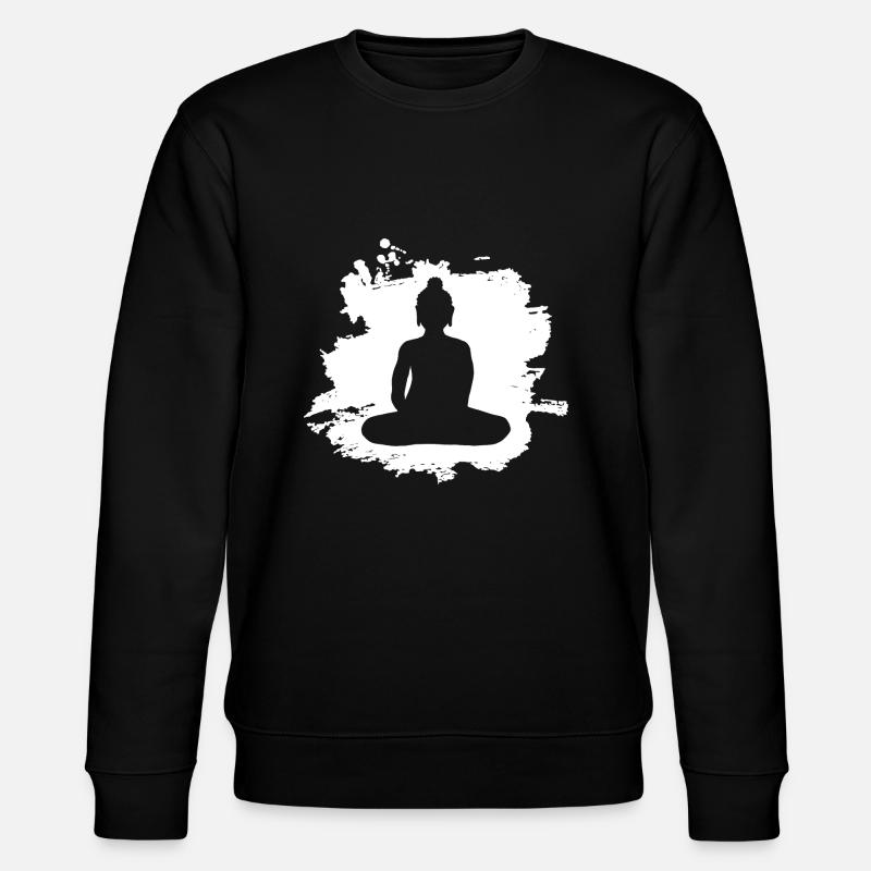 Yoga Bouddha Yogi Art - Sweat bio CHANGER Stanley/Stella Unisexe - noir