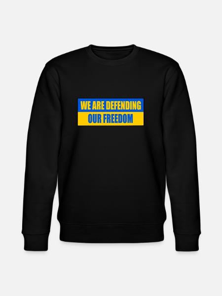 We are defending our freedom - Stanley/Stella CHANGER Unisex Organic Sweatshirt - black