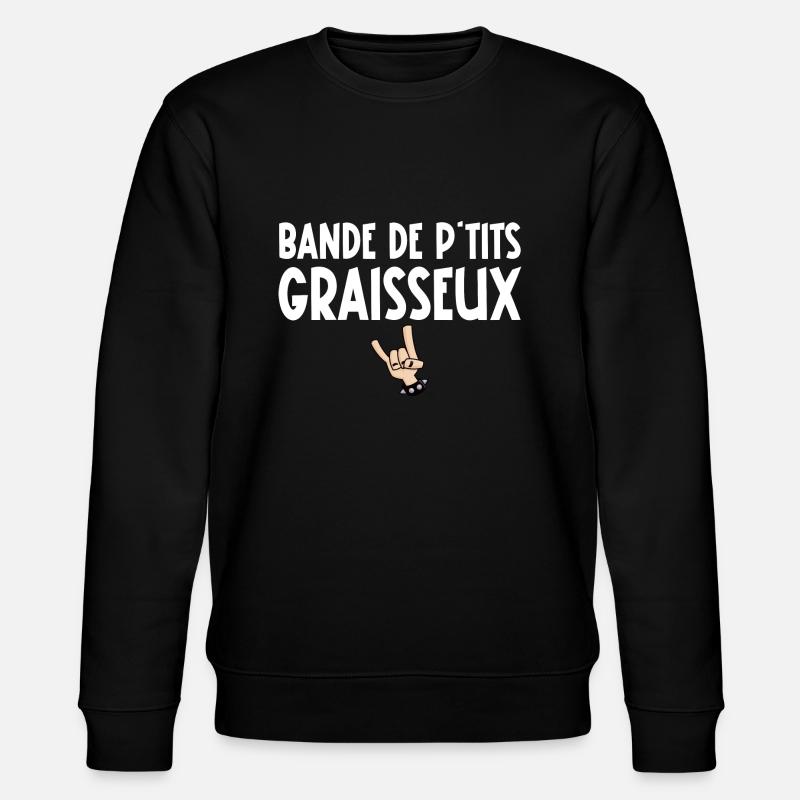 bande de p'tits graisseux - Sweat bio CHANGER Stanley/Stella Unisexe - noir