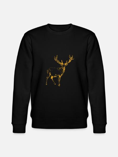 deer - Stanley/Stella CHANGER Unisex Organic Sweatshirt - black