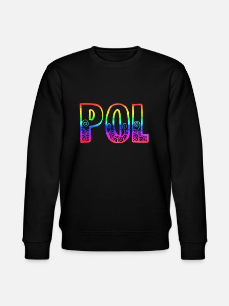 pol rs regenbogen - Stanley/Stella Unisex Bio-Sweatshirt CHANGER - Schwarz