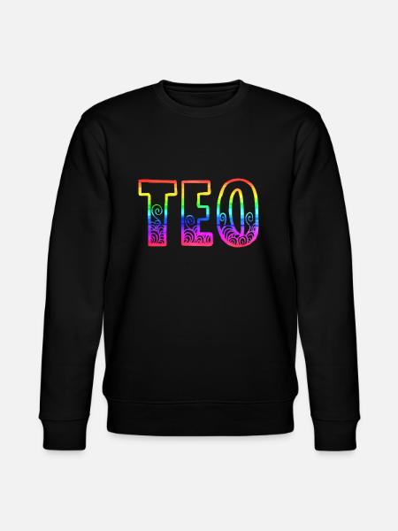Teo RS Rainbow - Stanley/Stella CHANGER Unisex Organic Sweatshirt - black