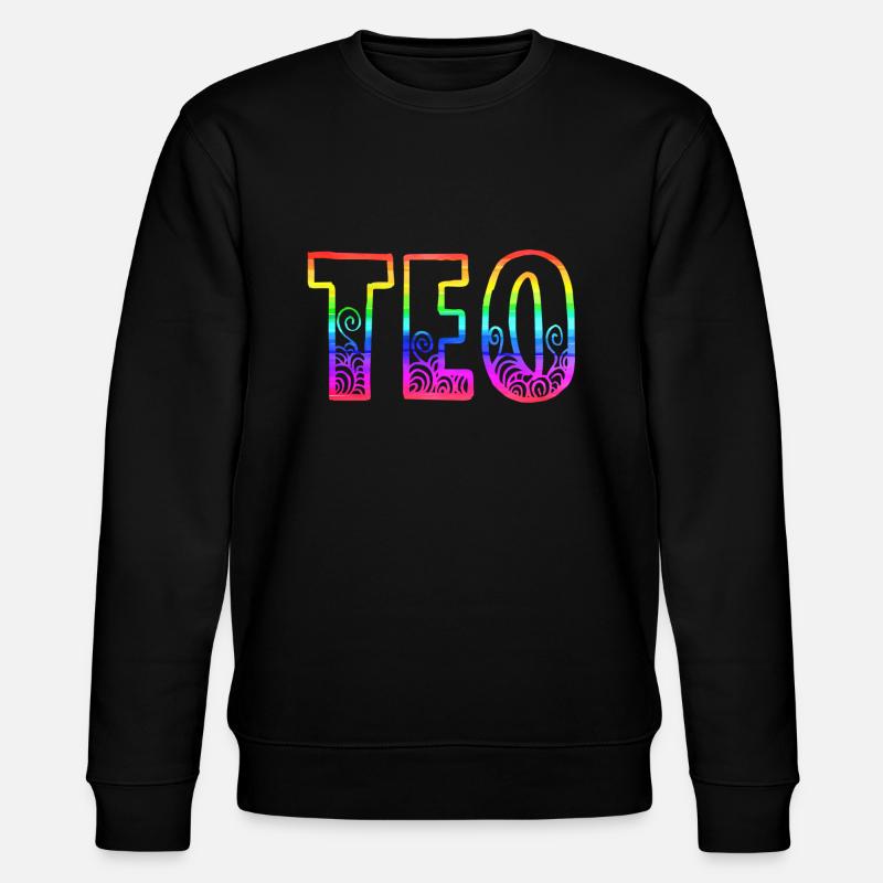 Teo RS Rainbow - Stanley/Stella CHANGER Unisex Organic Sweatshirt - black