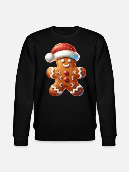 Pepparkakor Pepparkaka Man Xmas - Ekologisk sweatshirt CHANGER unisex från Stanley/Stella - svart