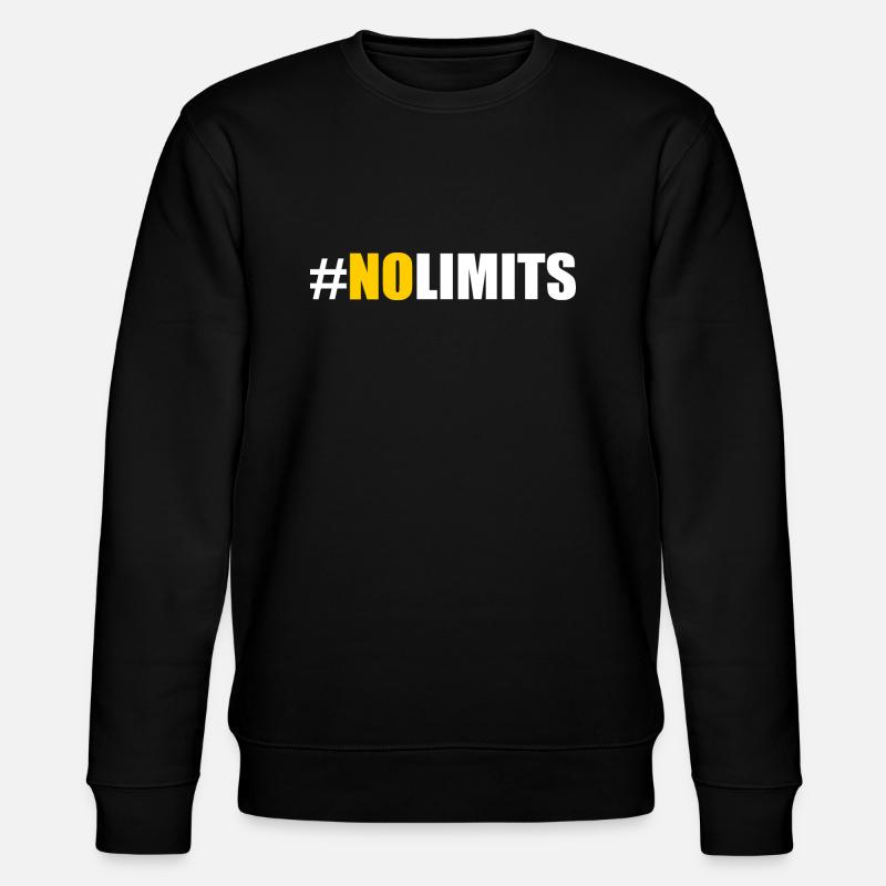 No limits - Stanley/Stella Unisex Bio-Sweatshirt CHANGER  - Schwarz
