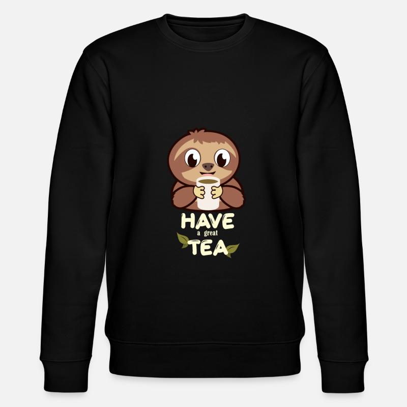 Faultier Tee - Stanley/Stella Unisex Bio-Sweatshirt CHANGER  - Schwarz