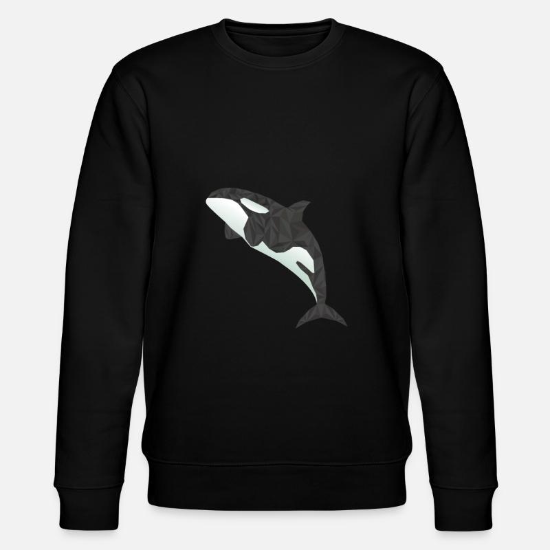 orca Wal - Stanley/Stella Unisex Bio-Sweatshirt CHANGER  - Schwarz