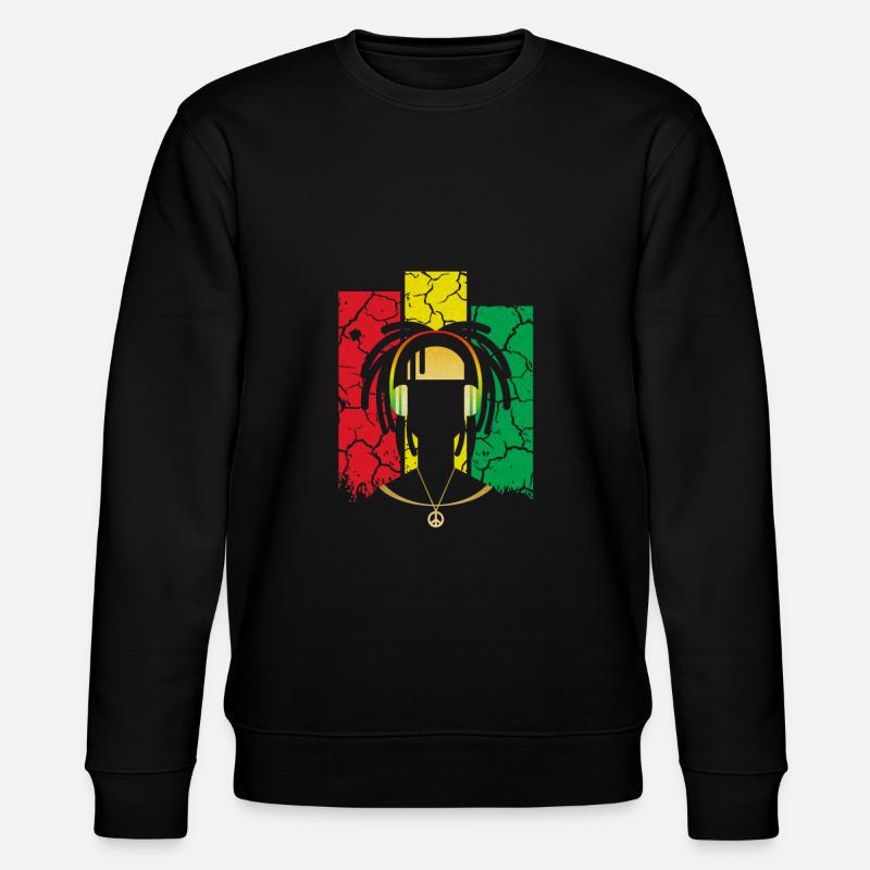 Reggae - Stanley/Stella Unisex Bio-Sweatshirt CHANGER  - Schwarz