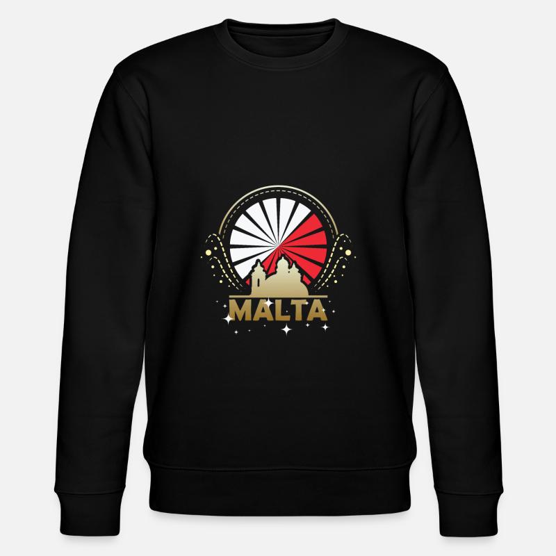 Malta Insel - Stanley/Stella Unisex Bio-Sweatshirt CHANGER  - Schwarz