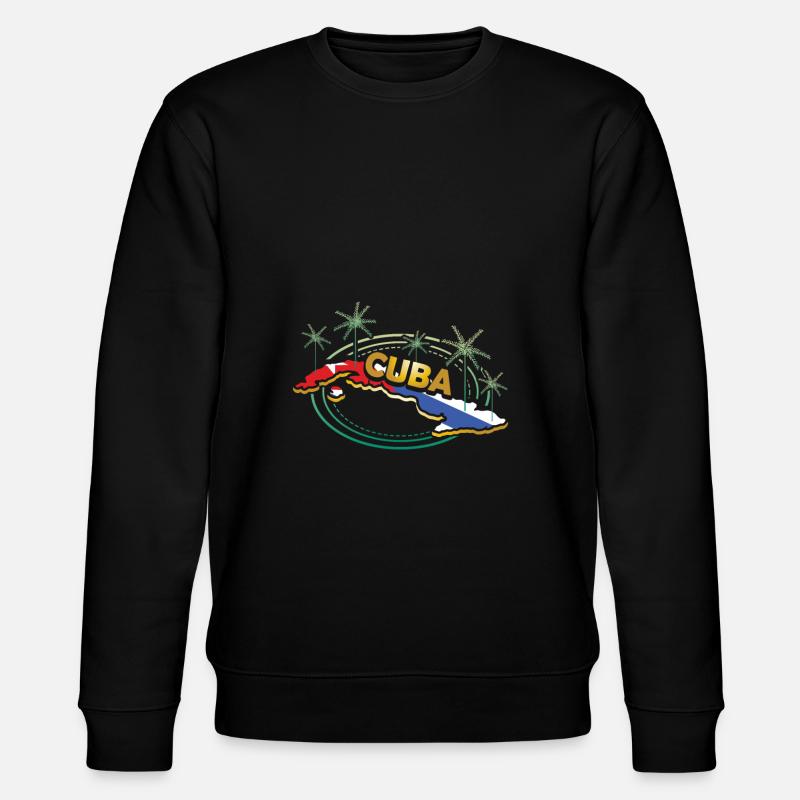 Kuba - Stanley/Stella Unisex Bio-Sweatshirt CHANGER  - Schwarz
