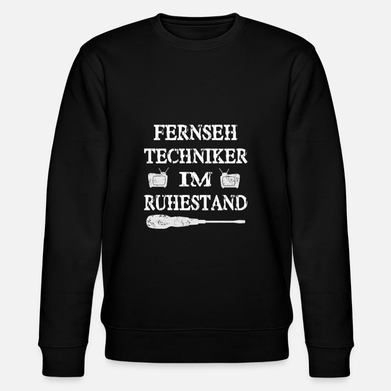 Fernsehtechniker - Stanley/Stella Unisex Bio-Sweatshirt CHANGER  - Schwarz
