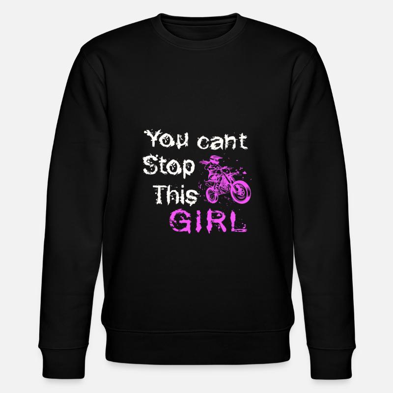 Fille de motocross - Sweat bio CHANGER Stanley/Stella Unisexe - noir