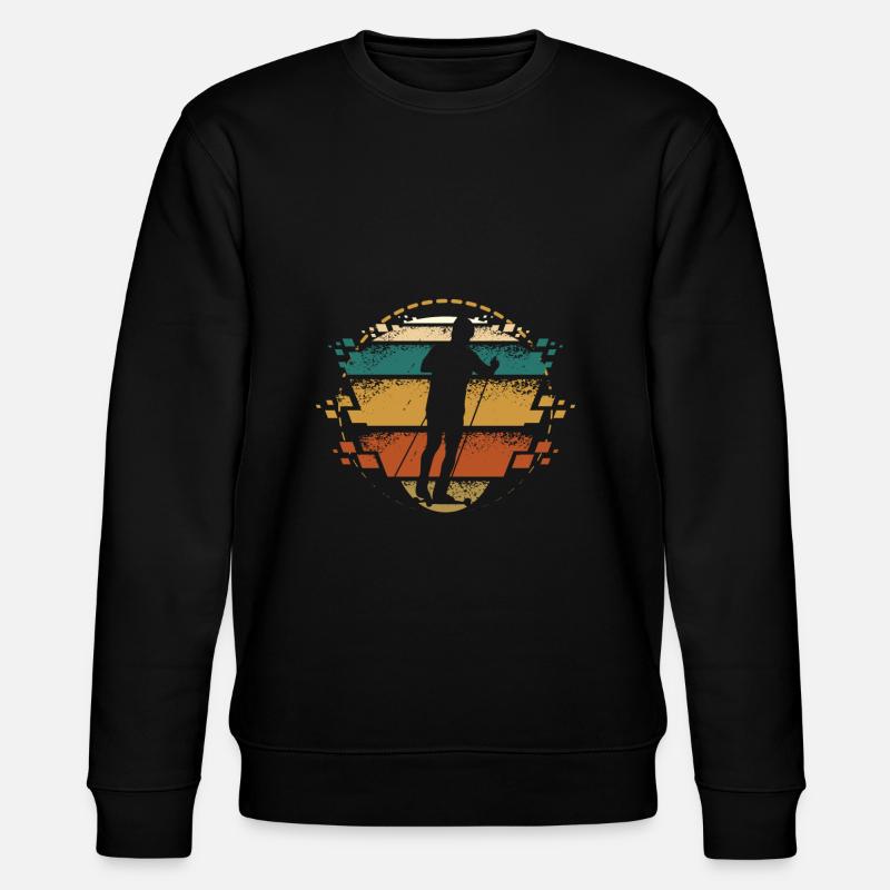 Roller Ski Retro - Stanley/Stella CHANGER Unisex Organic Sweatshirt - black