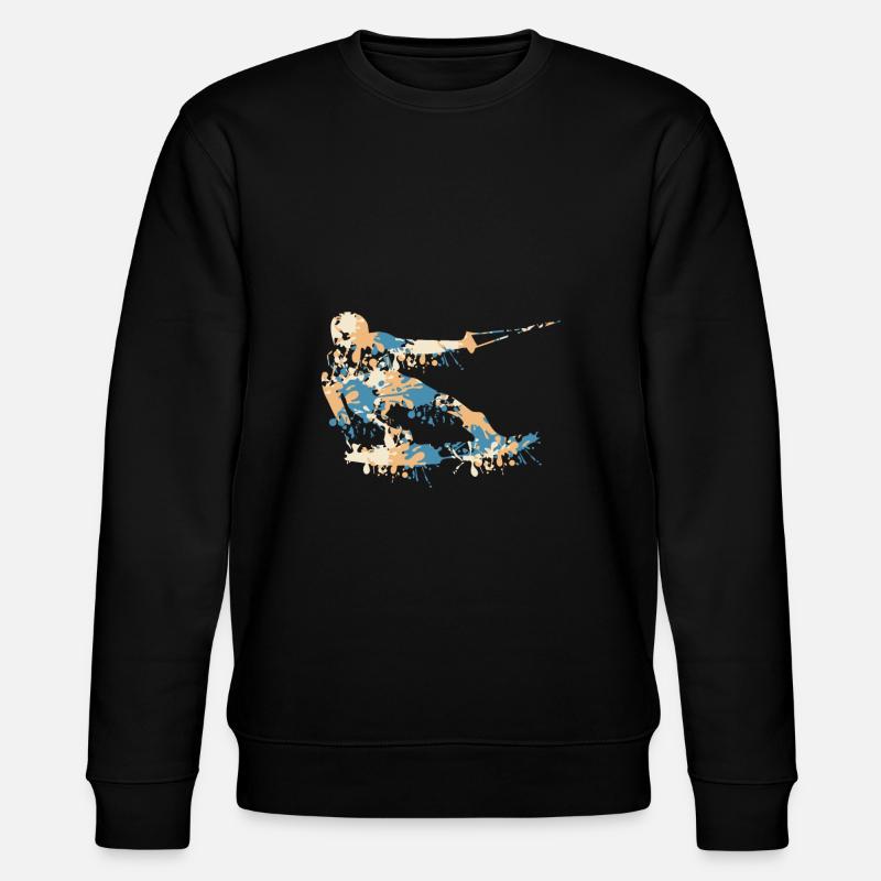 Wakeboard splash - Stanley/Stella CHANGER Unisex Organic Sweatshirt - black